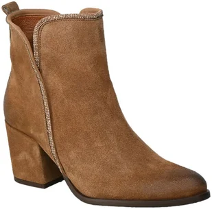 Kowbojki Karino 4916 005-P Rudy Welur Skóra - KARINO - Botki damskie - miniaturka - grafika 1