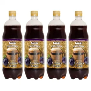 Obolon Kwas Chlebowy o smaku śliwki Zgrzewka 4 x 1 l - Napoje gazowane - miniaturka - grafika 1