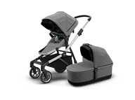 Wózki dziecięce - Wózek miejski Thule Sleek Aluminum/Gray Melange - miniaturka - grafika 1