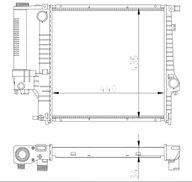 Układ chłodzenia - akcesoria - Chłodnica, układ chłodzenia silnika NRF 53849A - miniaturka - grafika 1