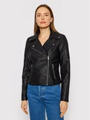 Kurtki damskie - Noisy May Kurtka z imitacji skóry Rebel 27000741 Czarny Slim Fit - miniaturka - grafika 1