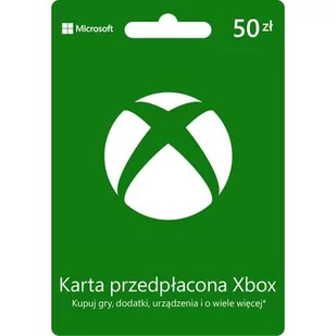 Microsoft Kod podarunkowy Xbox 50 PLN - Kody i doładowania cyfrowe - miniaturka - grafika 1