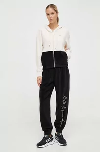 EA7 Emporio Armani dres damski kolor różowy - Dresy damskie - miniaturka - grafika 1