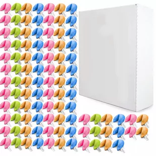 KOLOROWE CIASTECZKA Z WRÓŻBĄ MAGICZNE NA PREZENT GIFT ZESTAW 100 sztuk - Przekąski dla dzieci - miniaturka - grafika 1