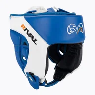 Ochraniacze do sportów walki - Kask bokserski Rival Amateur Competition Headgear blue/white - miniaturka - grafika 1