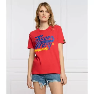 Koszulki i topy damskie - Superdry T-shirt collegiate cali state | Regular Fit - grafika 1