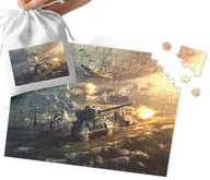 Puzzle - PUZZLE - WOJSKO CZOŁGI MILITARIA WZORY DLA CHŁOPCA 24el + WORECZEK - miniaturka - grafika 1