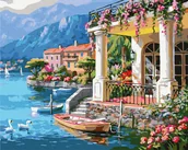 Malowanie po numerach - Twoje Hobby Malowanie po numerach - Willa nad morzem 40x50cm - miniaturka - grafika 1