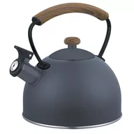 Czajniki na gaz - CZAJNIK Z GWIZDKIEM BRUNBESTE 2,5L 2461 SZARY - miniaturka - grafika 1