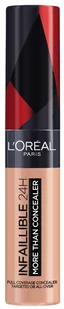 L'Oréal Paris Infaillible More Than Concealer nr 325 Bisque, wysoko pigmentowany korektor o dużej sile krycia i bardzo dużym aplikatorem, 11 ml - Korektory do twarzy - miniaturka - grafika 2