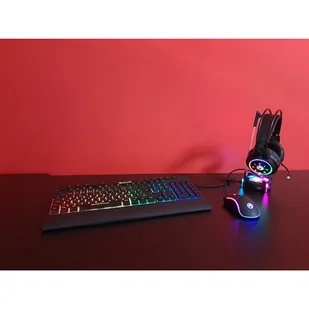 Marvo CM305, RGB zestaw klawiatura + mysz i słuchawki dla graczy, CZ/SK, do gry, membranowa rodzaj przewodowa (USB), czarna, RGB p - Zestawy myszka + klawiatura - miniaturka - grafika 5