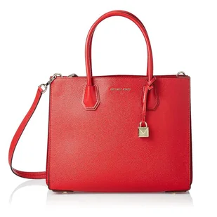 Torebka damska Michael Kors Mercer czerwona skórzana - Torebki damskie - miniaturka - grafika 1