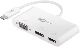 Adapter wieloportowy USB-C™ VGA+DP+HDMI™ - Zużycie Jednostka 1 szt./torebka foliowa - Kable - miniaturka - grafika 1