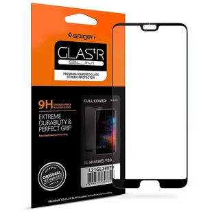 Spigen Szkło do etui Glas.tr Slim Huawei P20 Pro, czarne 8809565307379 - Szkła hartowane na telefon - miniaturka - grafika 2