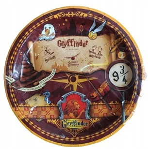 Talerze Jednorazowe HARRY POTTER - śr. 23cm - 10szt - Dekoracje i nakrycia stołu na imprezę - miniaturka - grafika 1