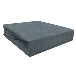 PRZEŚCIERADŁO FROTTE Z GUMKĄ 180X200 CIEMNO SZARE - Prześcieradła - miniaturka - grafika 1