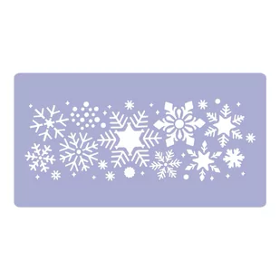 Nakleo szablon wielokrotny do sztucznego śniegu // PAS ŚNIEŻYNEK - Rozmiar M (21x45cm) - Ozdoby bożonarodzeniowe Nakleo szablon wielokrotny do sztucznego śniegu // PAS ŚNIEŻYNEK - Rozmiar M (21x45cm) - Ozdoby bożonarodzeniowe - miniaturka - grafika 1