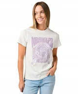 Koszulki i topy damskie - T-shirt Wrangler REGULAR TEE 112362320 Worn White XS - miniaturka - grafika 1