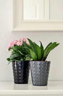 Blumfeldt Osłonka ceramiczna HAVEN ciemno szara - Donice - miniaturka - grafika 1