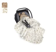 Śpiworki dla dzieci - Otulacz do fotelika Boho - Beige Baby Steps - miniaturka - grafika 1