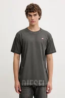 Koszulki męskie - Diesel t-shirt bawełniany T-NORM-T7 męski kolor szary z nadrukiem A18739.0IKBQ - miniaturka - grafika 1