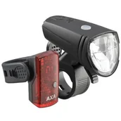 Lampki rowerowe - Axa Zestaw lampek rowerowych Greenline - miniaturka - grafika 1