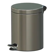 Kosze na śmieci - ALDA Wewnętrzny kosz na śmieci z pedałem, 5 l, nierdzewny matowy F611B - miniaturka - grafika 1