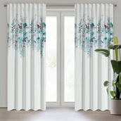 Zasłony - Zasłona na taśmie marszczącej SENDI 140 x 270 cm biały - miniaturka - grafika 1