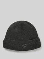Czapki męskie - Czapka beanie z wyhaftowanym logo - miniaturka - grafika 1