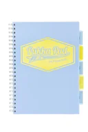 Zeszyty szkolne - Kołozeszyt z zakładkami PUKKA PAD Project Book Pastel A4 niebieski w linię - miniaturka - grafika 1