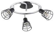 Lampy sufitowe - Keter Lighting Cage lampa sufitowa (spot) 3-punktowa 1633 1633K - miniaturka - grafika 1