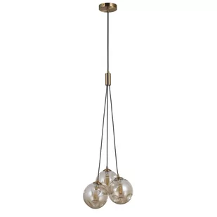 Lampa wisząca PERLOS PND-54456-3-HB-AMB Italux - Lampy sufitowe - miniaturka - grafika 2