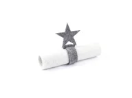 Dekoracja stołu - Serwetnik ze wzorem świątecznym - Gwiazda - 21 cm - 1 szt. - miniaturka - grafika 1