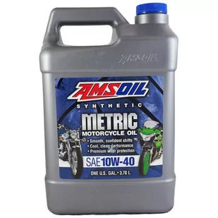 AMSOIL Metric Motorcycle Oil 10W40 3,784L MCF - Oleje silnikowe - miniaturka - grafika 1