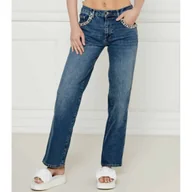 Spodnie damskie - GUESS Jeansy DAISY Straight fit - miniaturka - grafika 1