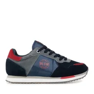 Sneakersy damskie - Sneakersy Big Star Shoes GG274A055 Granatowy - miniaturka - grafika 1