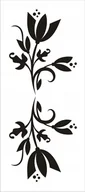 Naklejki na ścianę - Naklejka na ścianę meble lustro dekor Ornament 112, 60x25 cm - miniaturka - grafika 1