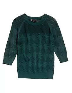 Swetry damskie - G-STAR RAW Damski sweter Pointelle 1 Sl Knit, Zielony (Laub B754-4287), S - grafika 1