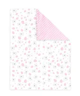 Koce i narzuty dla dzieci - NeedSleep kocyk niemowlęcy Miś minky różowy 75x100 Gabriela Cichowska - miniaturka - grafika 1