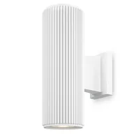 Lampy ogrodowe - Kinkiet ogrodowy tuba Rando O419WL-02W metalowy biały outlet - miniaturka - grafika 1