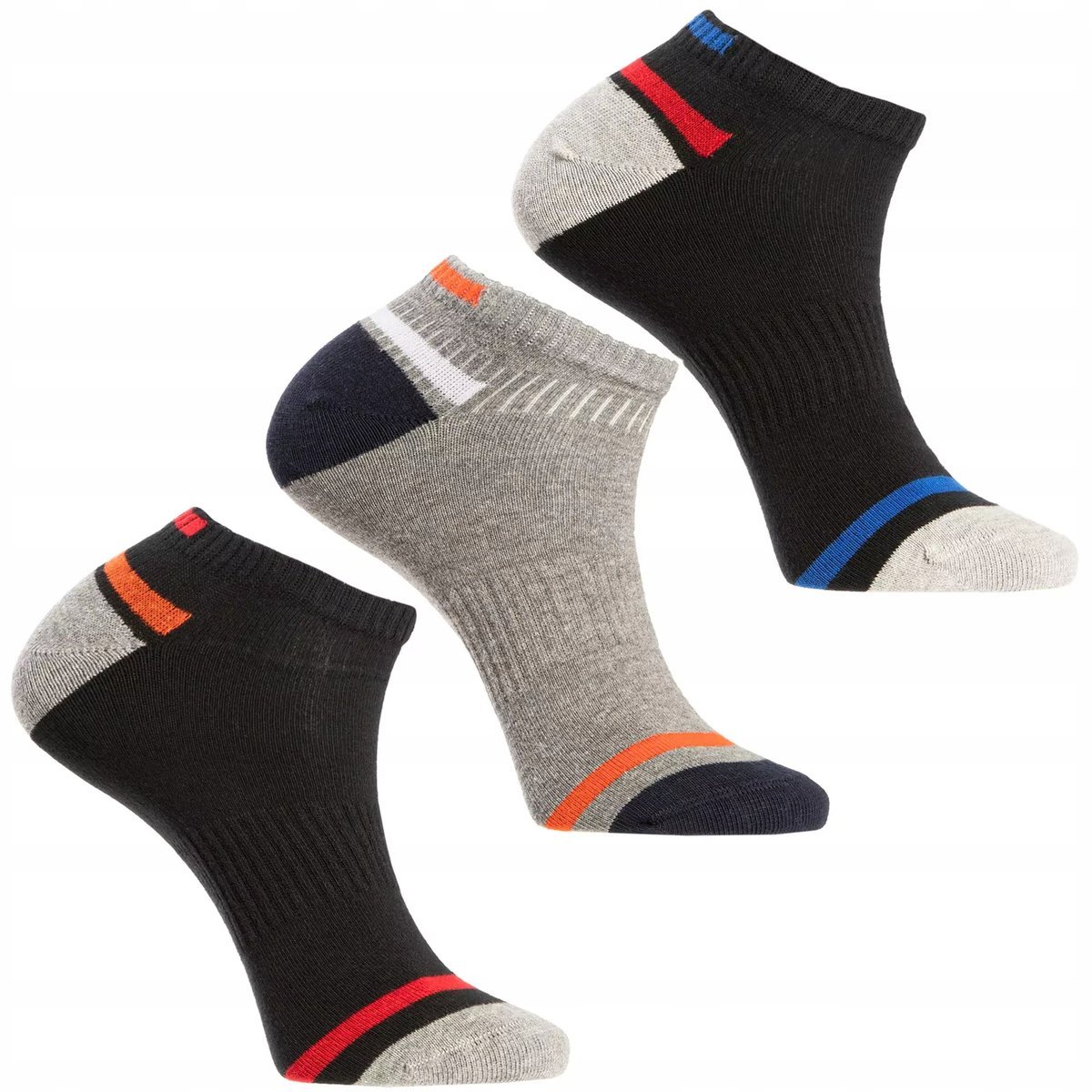 3X STOPKI MĘSKIE BAWEŁNIANE Z ELASTYCZNYM ŚCIĄGACZEM WYGODNE MORAJ 39-42