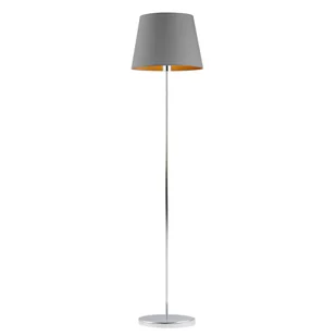 Szara lampa podłogowa w stylu skandynawskim VASTO GOLD - Lampy stojące - miniaturka - grafika 1