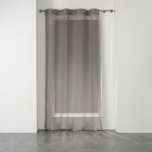 Douceur d'intérieur Douceur dintérieur Firana okienna na przelotkach ELEA 140 x 240 cm szaro-srebrna 1626361 - Firany - miniaturka - grafika 1