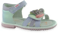Buty dla dziewczynek - Dziewczęce sandały na lato na rzep Befado 170P096 Fioletowe - miniaturka - grafika 1