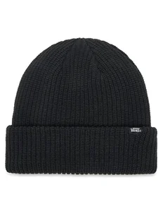 Vans Czapka Core Basic Cuff Beanie VN000QB4BLK1 Czarny - Czapki damskie - miniaturka - grafika 1