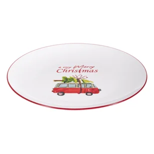 Talerz ceramiczny Merry Christmas 27 cm - Talerze - miniaturka - grafika 1