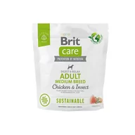 Sucha karma dla psów - Brit Care Sustainable Adult Med Chicken Insect 1kg - miniaturka - grafika 1