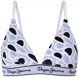 Pepe Jeans Damski biustonosz z nadrukiem P, granatowy, S, granatowy, S - Biustonosze - miniaturka - grafika 1