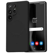 Etui i futerały do telefonów - Etui MERCURY Semi-Silicone MagSafe do Samsung Galaxy S25 Ultra Czarny - miniaturka - grafika 1