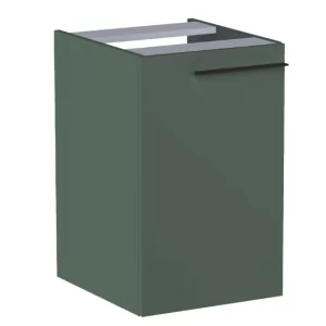ROCA A857774534 ELLA Moduł boczny z koszem Cargo 40 cm Zielony mat - Szafki łazienkowe - miniaturka - grafika 1